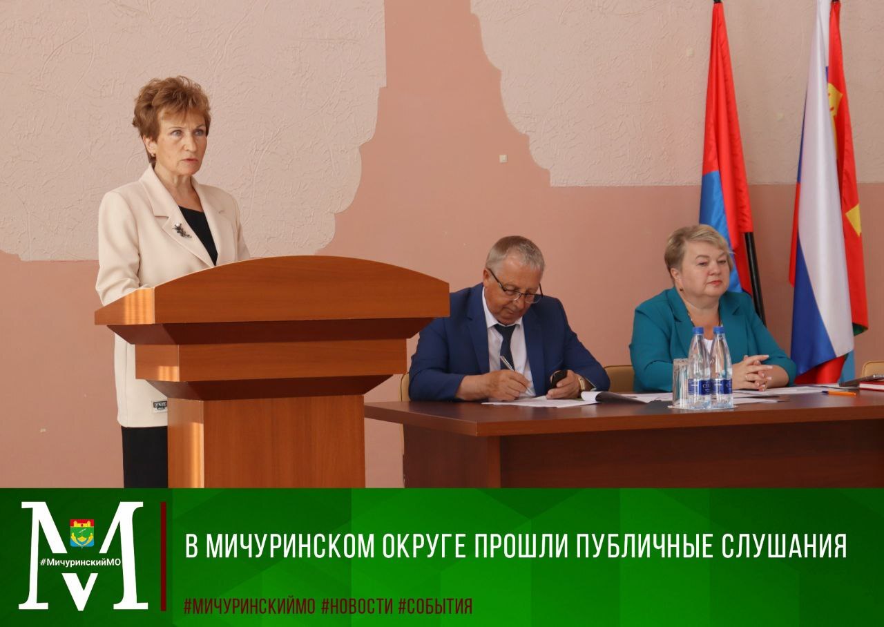 В Мичуринском округе прошли публичные слушания.